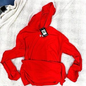 Red Under Armour Active Wear Hoodie